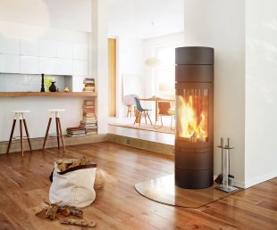 05 - Skantherm Elements Rund - moderní krbová kamna kulatá